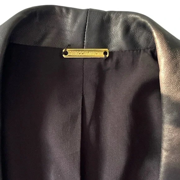 Rebecca Minkoff Lambskin Leather Jacket, Size Small - Picture 4 of 9
